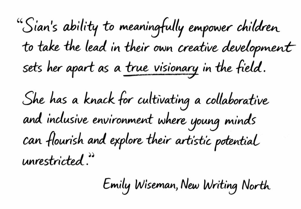 Illustration of a creative writing workshop